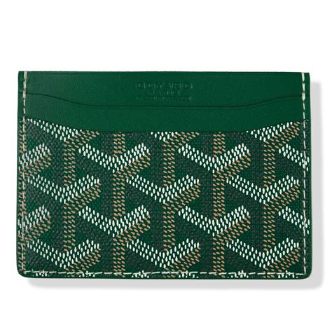 green goyard card case|goyard card case price.